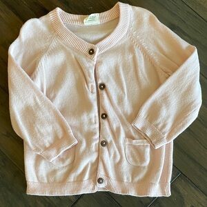 Pink Organic Cotton Cardigan